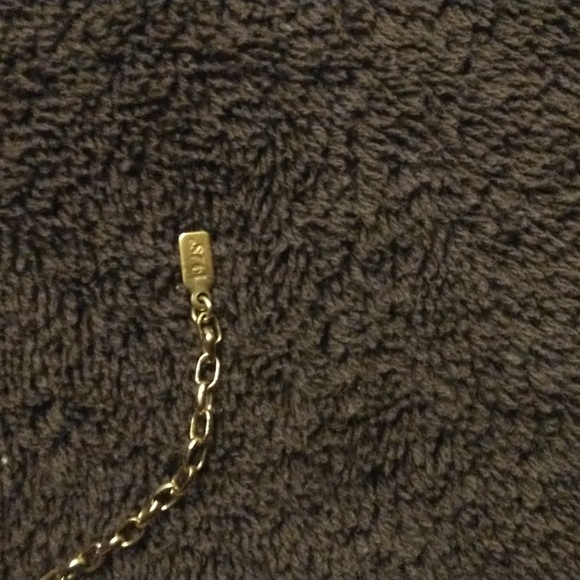 1928 Brand, gold tone and faux pearl, charm necklace - Picture 7 of 7